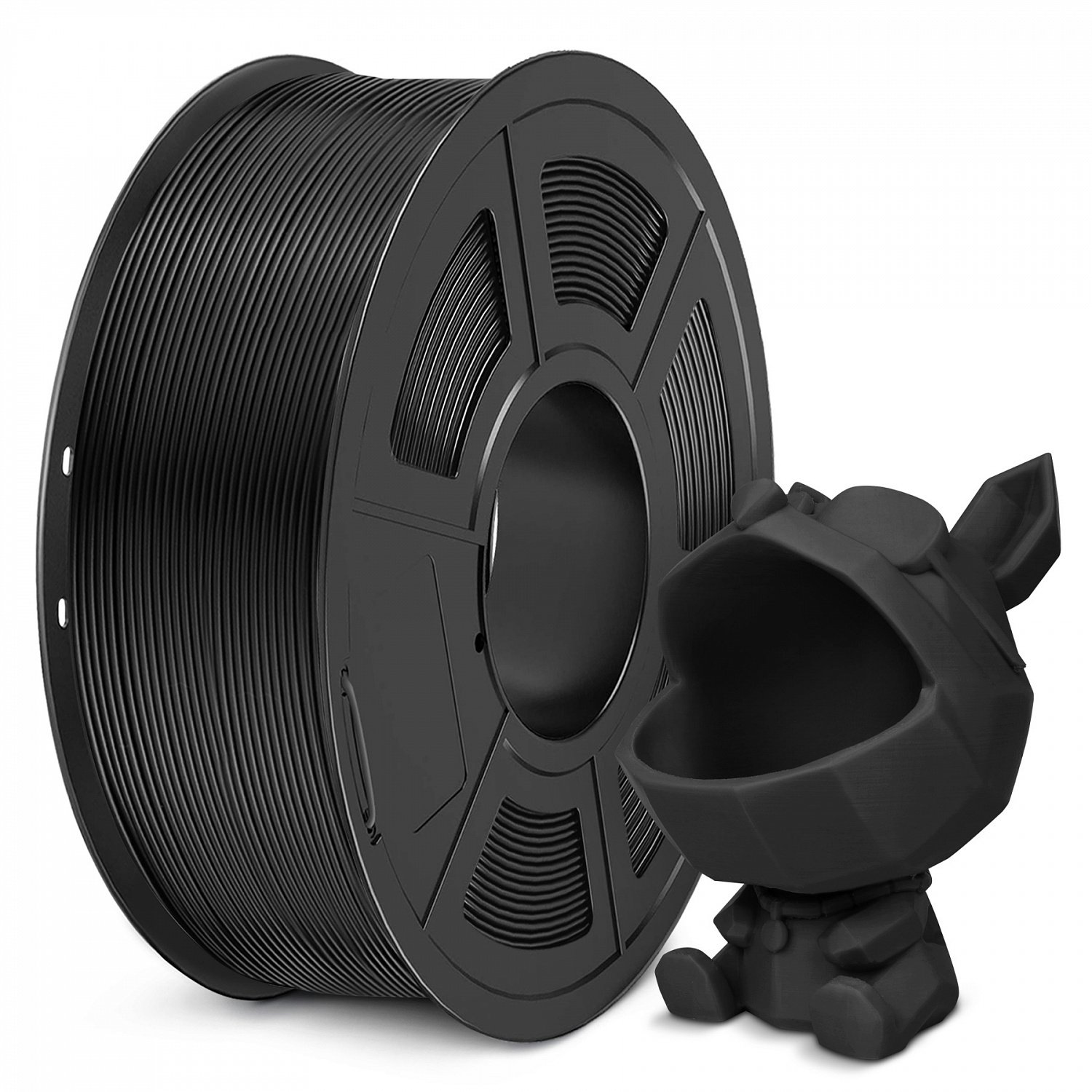 Пластик NV Print, PLA, 1.75 мм x 330 м, черный для 3D принтера (NV-3D-PLA-META-BLACK)