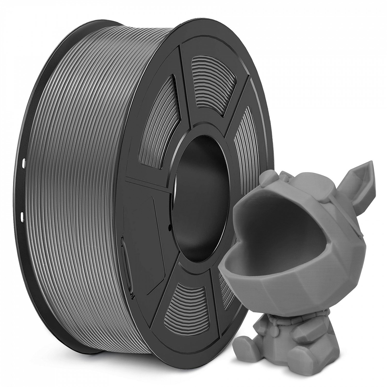 Пластик NV Print, PLA, 1.75 мм x 330 м, серый для 3D принтера (NV-3D-PLA-META-GREY)