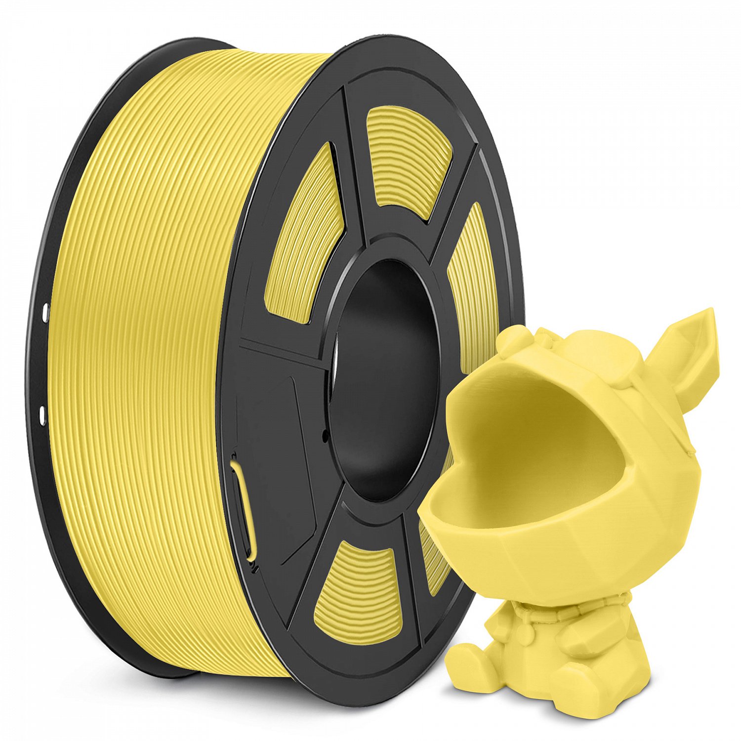 Пластик NV Print, PLA, 1.75 мм x 330 м, зеленый для 3D принтера (NV-3D-PLA-META-YELLOW), цвет желтый