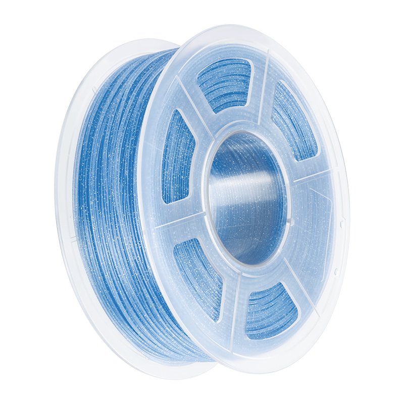 Пластик NV Print, PLA, 1.75 мм x 330 м, синий мерцающий для 3D принтера (NV-3D-PLA-TWINKLING-BLUE)