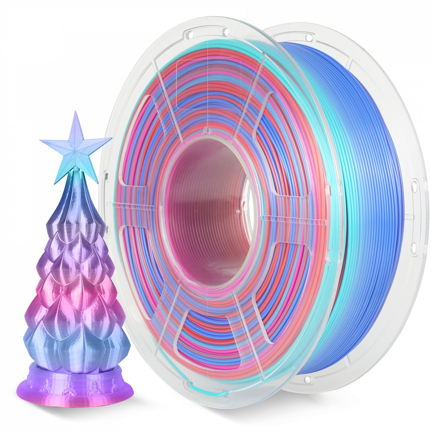 

Пластик NV Print, PLA+, 1.75 мм x 330 м, радужный для 3D принтера (NV-3D-SILK-PLA-P-RAINBOW-02)