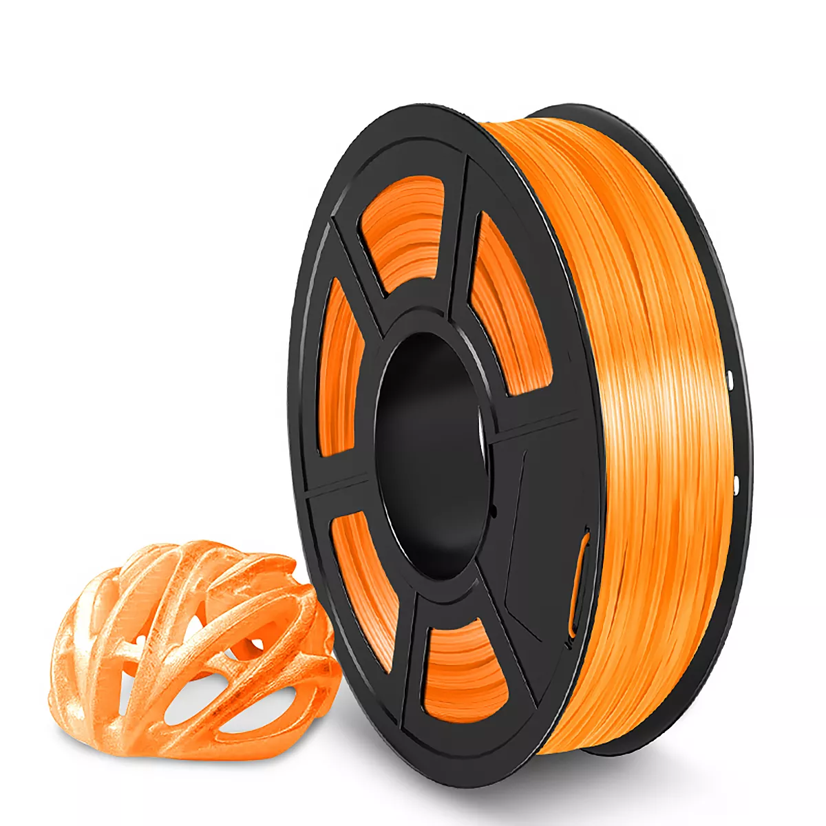 Пластик NV Print, TPU, 1.75 мм x 165 м, прозрачный оранжевый для 3D принтера (NV-3D-TPU-TRANS-ORANGE)