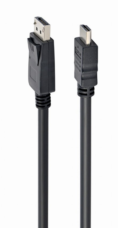 Кабель DisplayPort(20M)-HDMI(19M), 1.8 м, Cablexpert