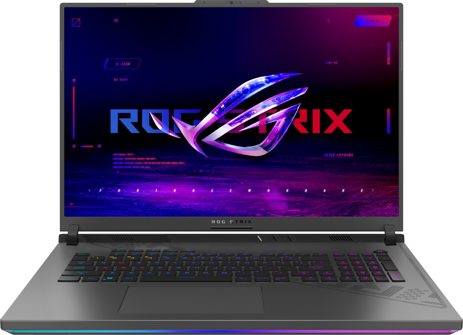 

Ноутбук ASUS ROG Strix G18 G814JV-N6168 18" IPS 2560x1600, Intel Core i7 13650HX 2.6 ГГц, 16Gb RAM, 1Tb SSD, NVIDIA GeForce RTX 4060-8Gb, без OC, серый (90NR0CM1-M00BC0), G814JV-N6168