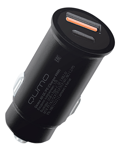 Автомобильное зарядное устройство Qumo All QC/PD Charger 0088, USB, 1xUSB Type C