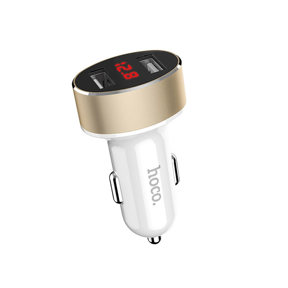

Автомобильное зарядное устройство Hoco Z26 high praise, 2xUSB, 2.1А, 10.5 Вт, белый (6957531076612), Z26 high praise