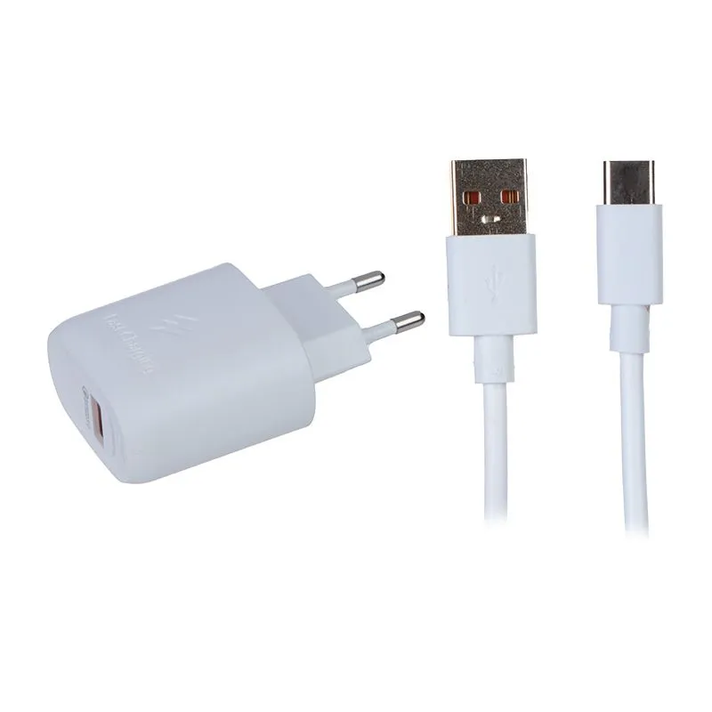 

Сетевое зарядное устройство Red Line NQC-38 18 Вт, USB, EU, Quick Charge, белый (УТ000036413), кабель USB Type A/USB Type C, NQC-38