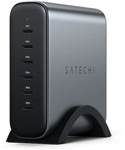 

Сетевое зарядное устройство Satechi 200 Вт, 6, Quick Charge, PD, серый (ST-C200GM-EU)