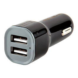 Автомобильное зарядное устройство Red Line AC-1A, 2xUSB, 1А, кабель USB Type-C, черный (УТ000012244)