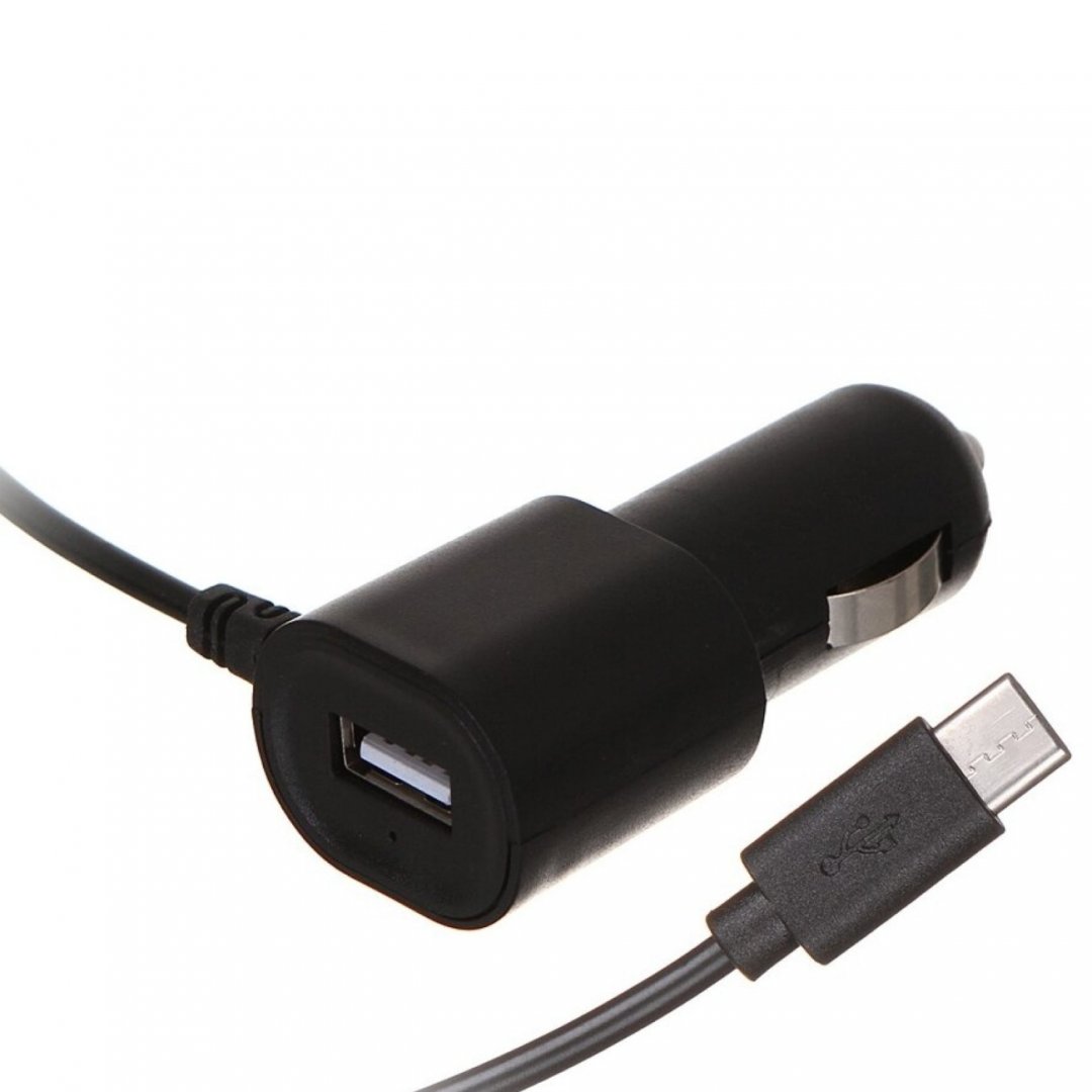 Автомобильное зарядное устройство Red Line AC-1A, USB, 1А, кабель USB Type-C, черный (УТ000021223)