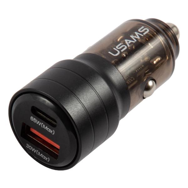 

Автомобильное зарядное устройство USAMS US-CC176 C36, USB, 1xUSB Type C, 3А, 95 Вт, QC, PD, черный (CC176CC01), US-CC176 C36