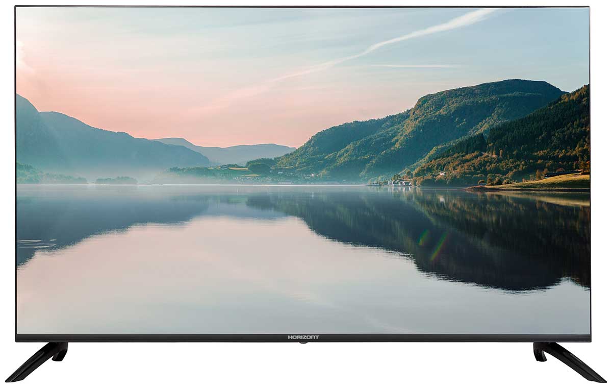 Телевизор 65" Horizont 65LE7053D, 3840x2160, черный