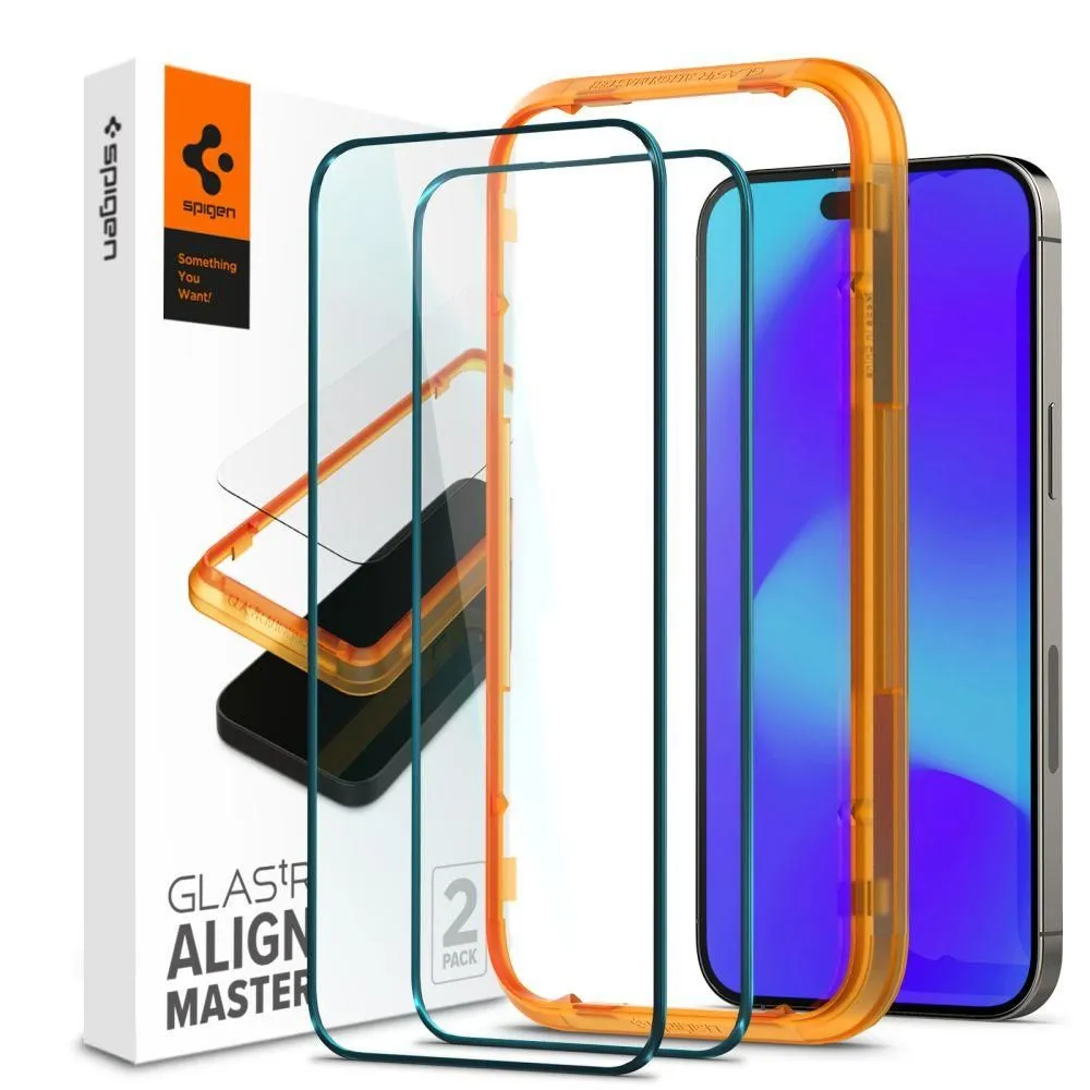 

Защитное стекло SPIGEN Align Master для экрана смартфона Apple iPhone 14 Pro Max, FullScreen, поверхность глянцевая, 2 шт. (AGL05204)