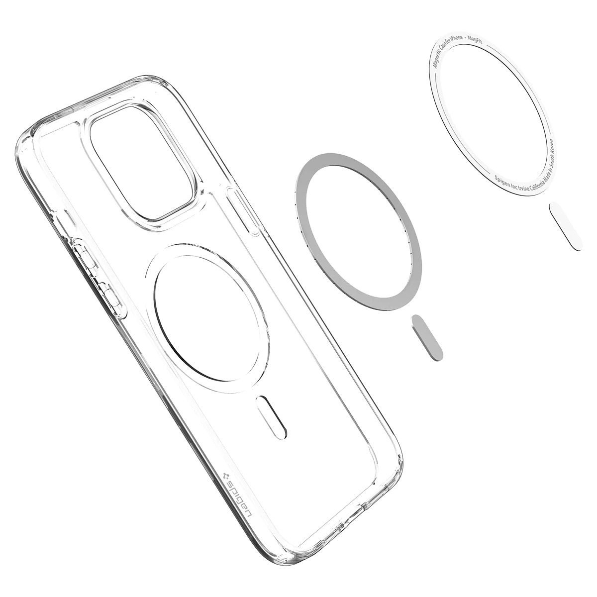

Чехол-накладка Spigen Ultra Hybrid (MagFit) для смартфона Apple iPhone 14 Pro, TPU, поликарбонат, темно-серый (ACS04970)