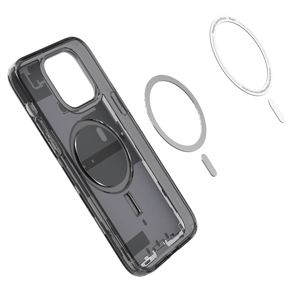 

Чехол-накладка Spigen Ultra Hybrid (MagFit) для смартфона Apple iPhone 14 Pro Max, TPU, поликарбонат, темно-серый Zero One (ACS05539)