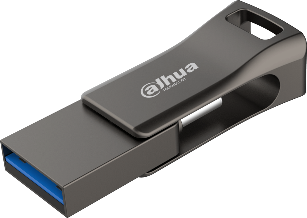 Флешка 64Gb USB 3.2 Gen 1 (USB-A + USB Type-C) Dahua DHI-USB-P639-32-64GB, серый (DHI-USB-P639-32-64GB)