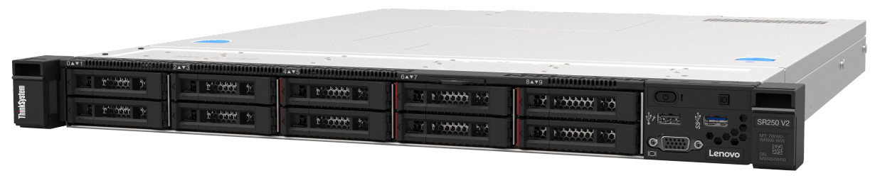 

Сервер Lenovo ThinkSystem SR250 V2, 1xIntel Xeon E-2334, 1x16Gb RAM, noHDD, 8x2.5" HS, noDVD, 2xGLAN, XCC Enterprise, 1x450 Вт (up2), 1U (7D7QA02NEA), SR250 V2