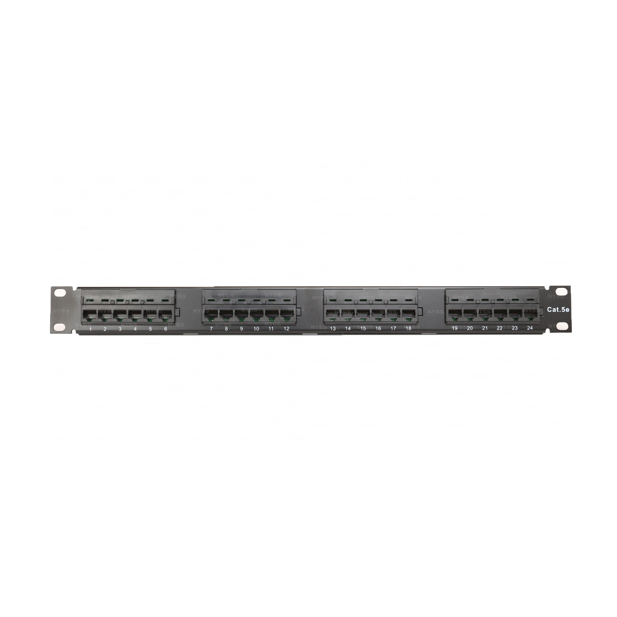 

Патч-панель в шкаф 19" 1U, порты: 24 x RJ-45, черный/белый, NTSS (NTSS-PP-1U-24-UTP-RJ45-5E-D)