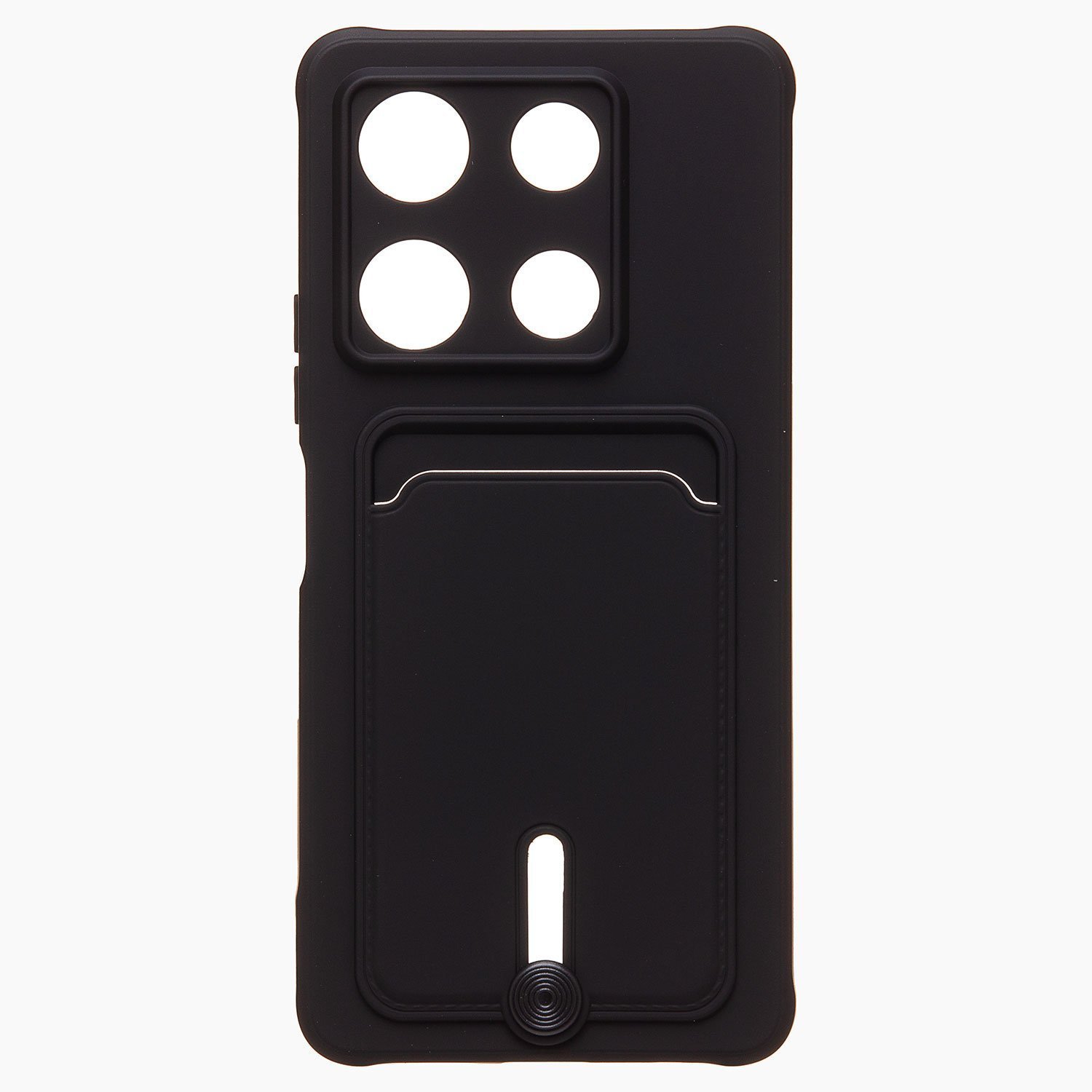Чехол-накладка Activ SC304 с кардхолдером для смартфона Infinix Note 30 Pro, пластик/силикон, черный (228181)