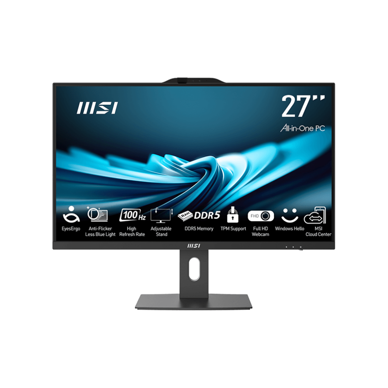 

Моноблок MSI Pro AP272P 14M 27" 1920x1080, Intel Core i5-14400 2.5 ГГц, 8Gb RAM, 256Gb SSD, Intel UHD Graphics 770, WiFi, BT, Cam, без ОС, черный, клавиатура, мышь (9S6-AF8321-629), 14M