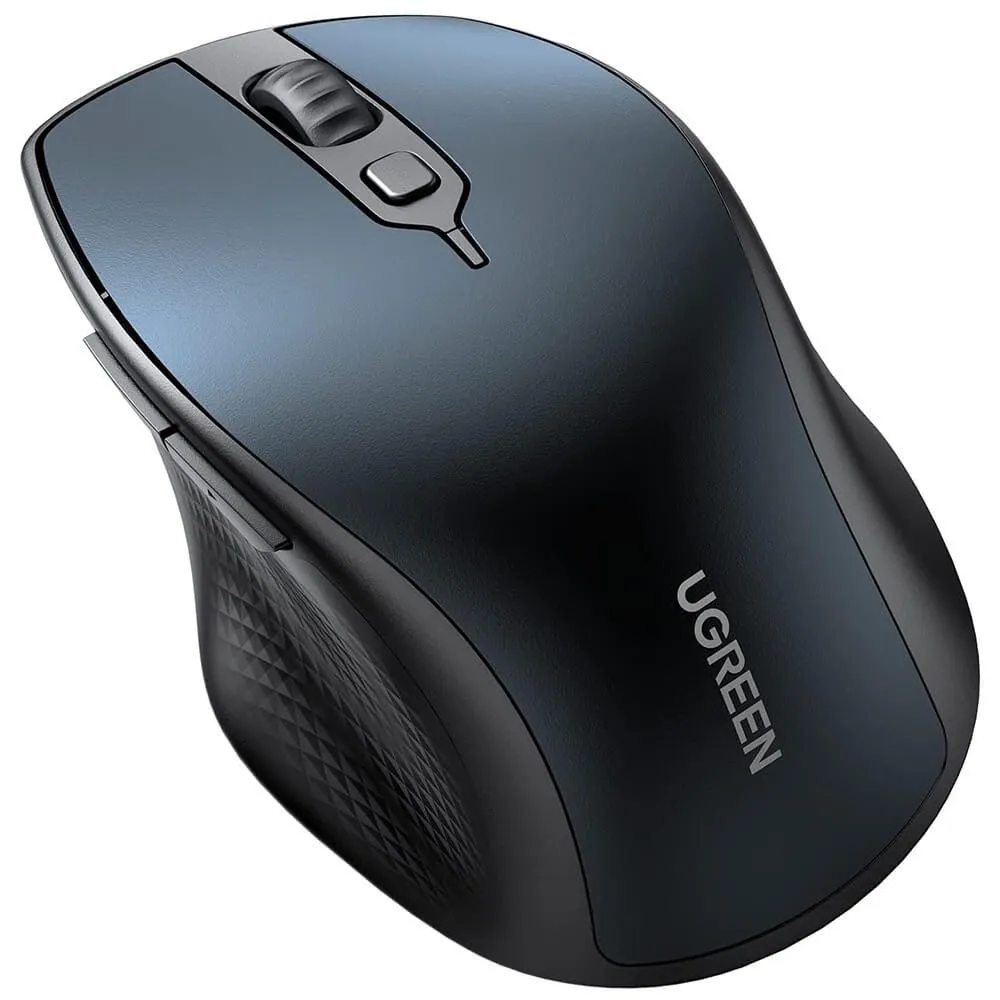

Мышь беспроводная UGREEN MU101, 4000dpi, оптическая светодиодная, USB, синий (15807), MU101
