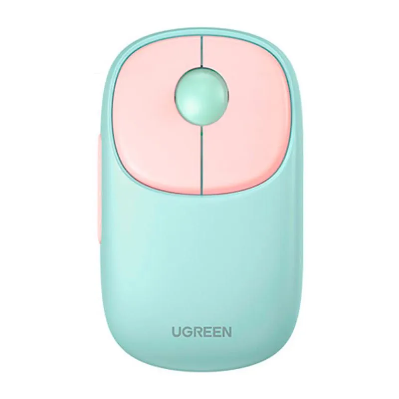 

Мышь беспроводная UGREEN MU102, 4000dpi, оптическая лазерная, Bluetooth/USB, розовый (15722), MU102