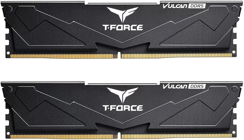 

Комплект памяти DDR5 DIMM 64Gb (2x32Gb), 5600MHz, CL36, 1.3V, Team Group, T-Force Vulcan Black (FLBD564G5600HC36BDC01) Retail, FLBD564G5600HC36BDC01