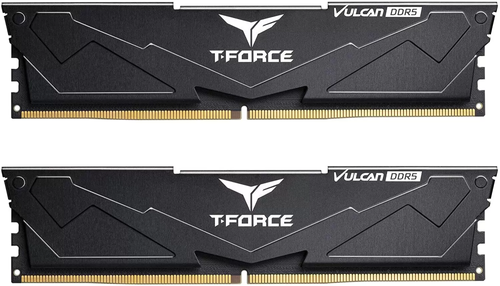 

Комплект памяти DDR5 DIMM 64Gb (2x32Gb), 6000MHz, CL38, 1.35V, Team Group, T-Force Vulcan Black (FLBD564G6000HC38ADC01) Retail, FLBD564G6000HC38ADC01