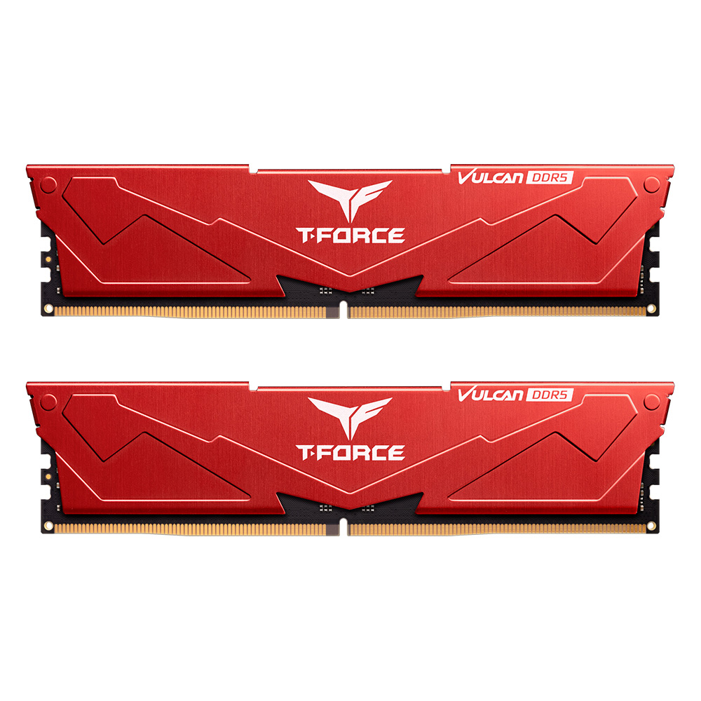 

Комплект памяти DDR5 DIMM 64Gb (2x32Gb), 5600MHz, CL36, 1.3V, Team Group, T-Force Vulcan Red (FLRD564G5600HC36BDC01) Retail, FLRD564G5600HC36BDC