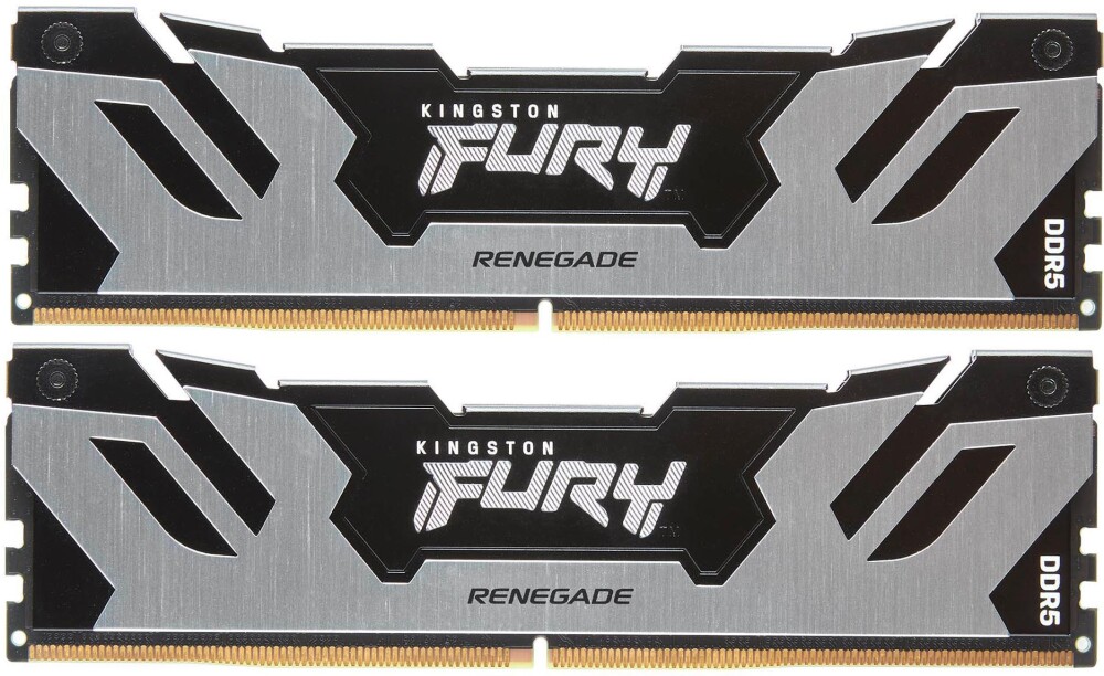 

Комплект памяти DDR5 DIMM 32Gb (2x16Gb), 7600MHz, CL38, 1.45V, Kingston, FURY Renegade Silver (KF576C38RSK2-32) Retail, KF576C38RSK2-32