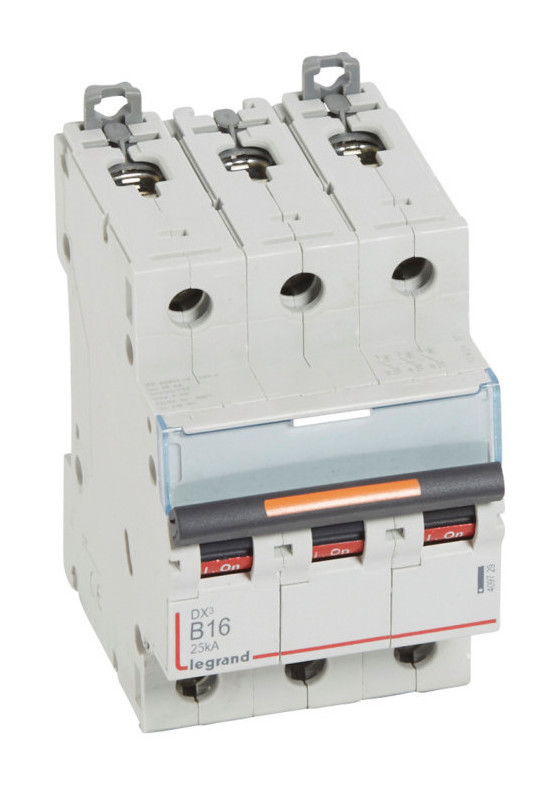 

Выключатель автоматический Legrand DX3 трехполюсный (3P/3П) 16А B 25кА (409729)