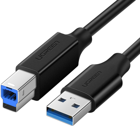 

Кабель USB(Am)-USB(Bm), 1 м, черный, UGREEN US210 (30753), US210