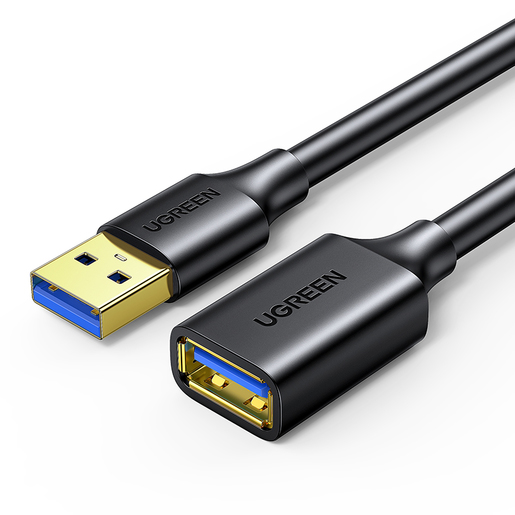 

Кабель-удлинитель USB(Am)-USB(Af), 50 см, черный, UGREEN US129 (30125), US129