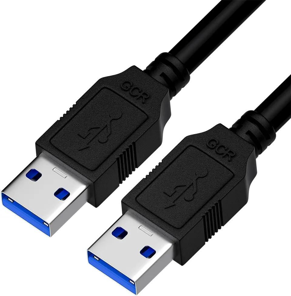 

Кабель USB(Am)-USB(Am), экранированный, 1 м, черный, Greenconnect (GCR-52203)