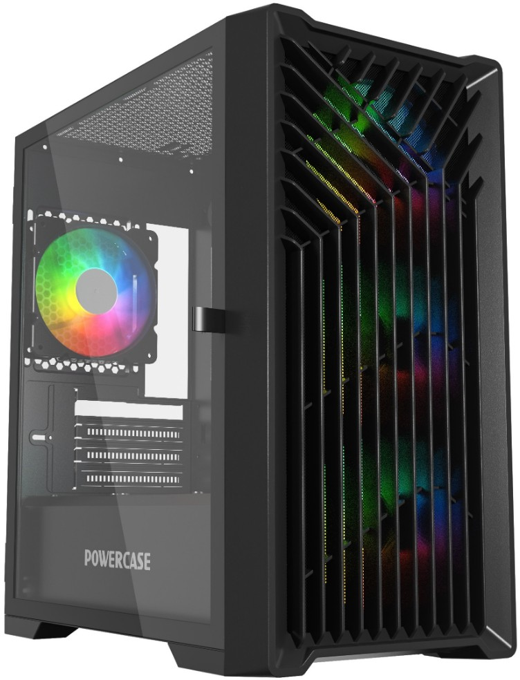 

Корпус PowerCase Mistral Micro X4B, ATX, Mini-Tower, USB 3.0, RGB подсветка, черный, без БП (CMMXB-L4), Mistral Micro X4B