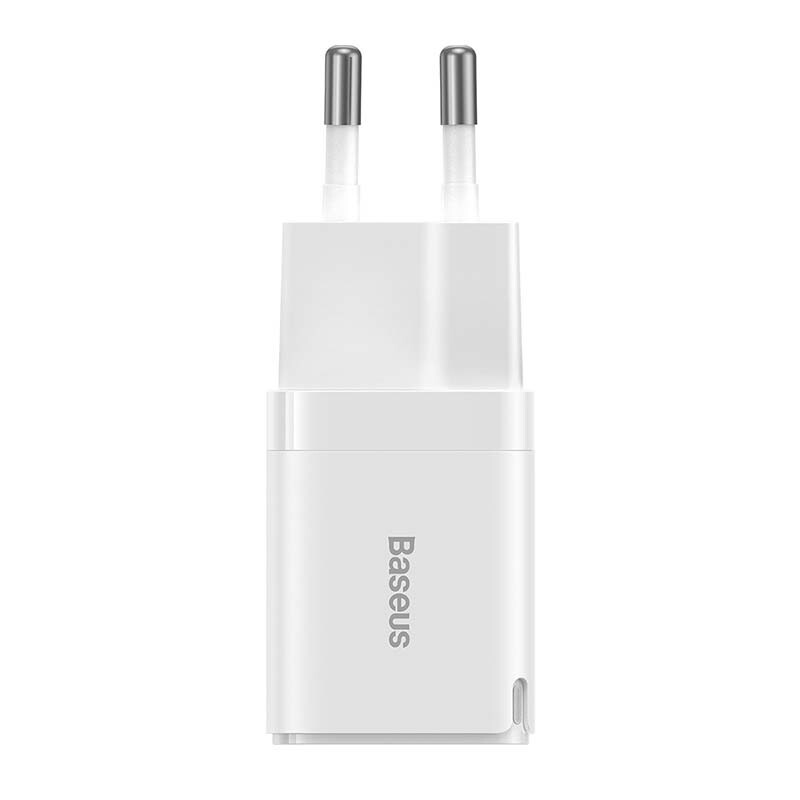 

Сетевое зарядное устройство BASEUS GaN3 Fast Charger 1C 30W CCGN010102 30 Вт, EU, USB type-C, Quick Charge, белый (CCGN010102), CCGN010102