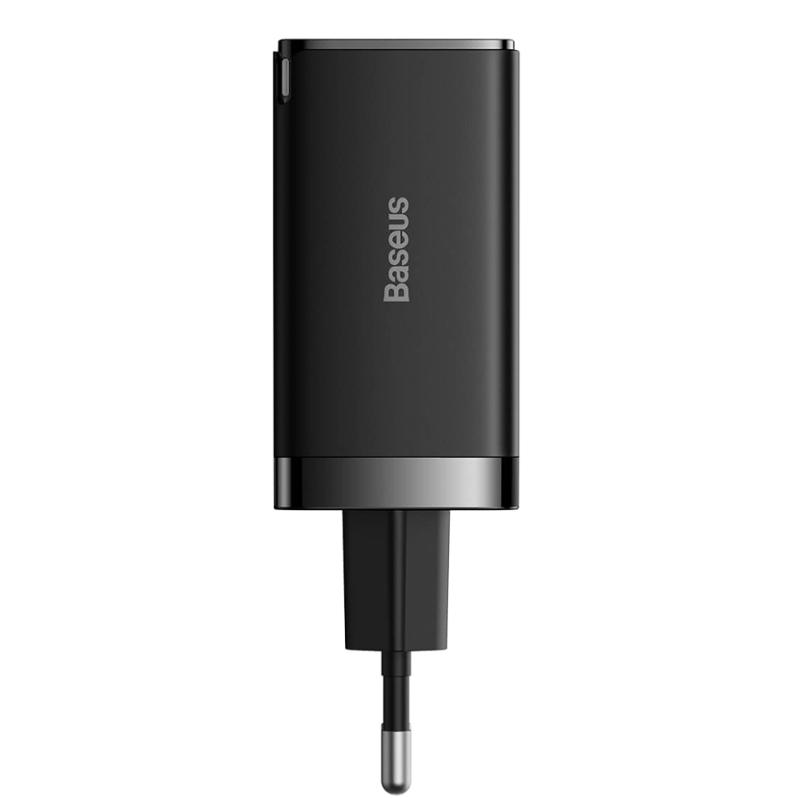 

Сетевое зарядное устройство BASEUS GaN5 Pro Fast Charger 2C+U 65W CCGP120201 65 Вт, USB, EU, 2xUSB type-C, Quick Charge, PD, черный (CCGP120201), кабель USB Type C 1м, CCGP120201