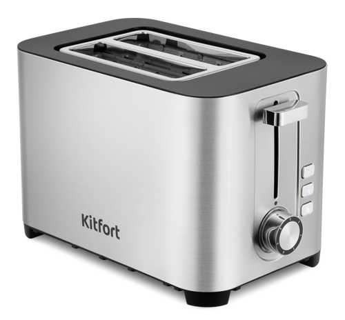 Тостер Kitfort KT-6099, черный/серебристый