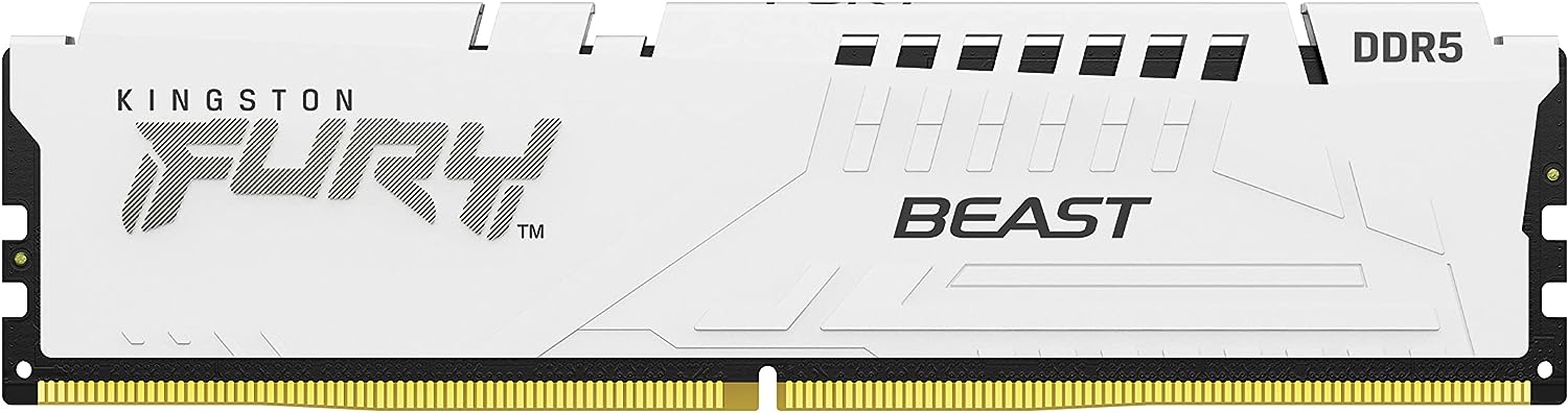 

Память DDR5 DIMM 16Gb, 5200MHz, CL40, 1.25V, Kingston, FURY Beast White (KF552C40BW-16) Retail, KF552C40BW-16