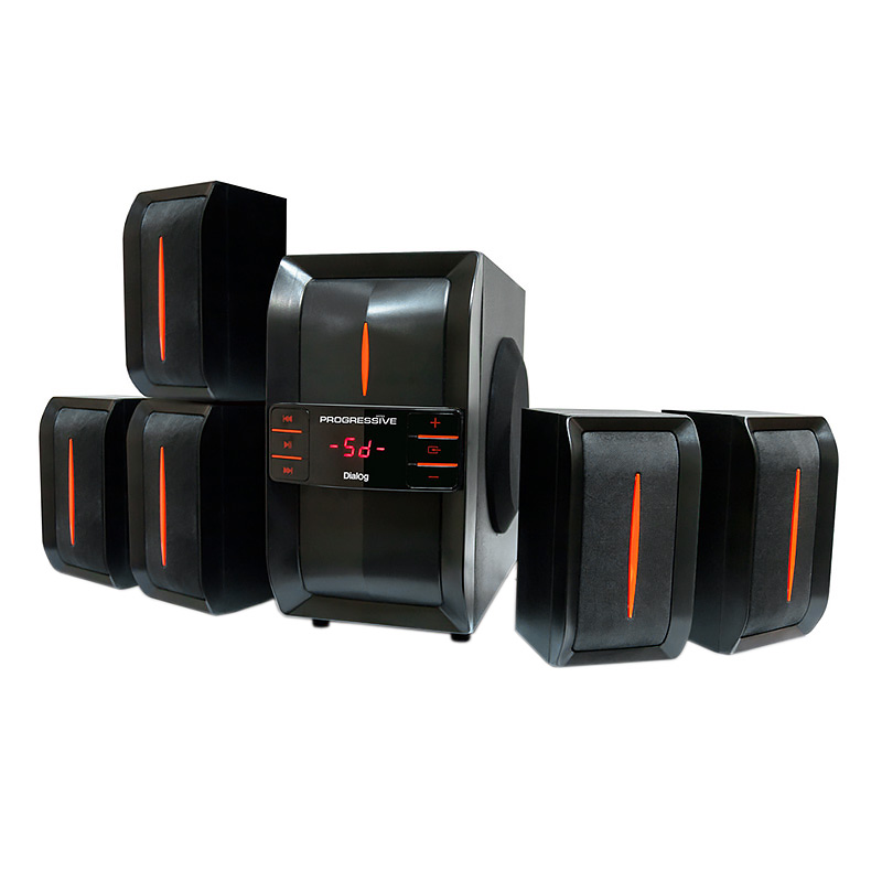 

Акустика 5.1 Dialog Progressive AP-540, 100 Вт, FM, AUX, USB, SD, Bluetooth, черный (AP-540 BLACK), Progressive AP-540