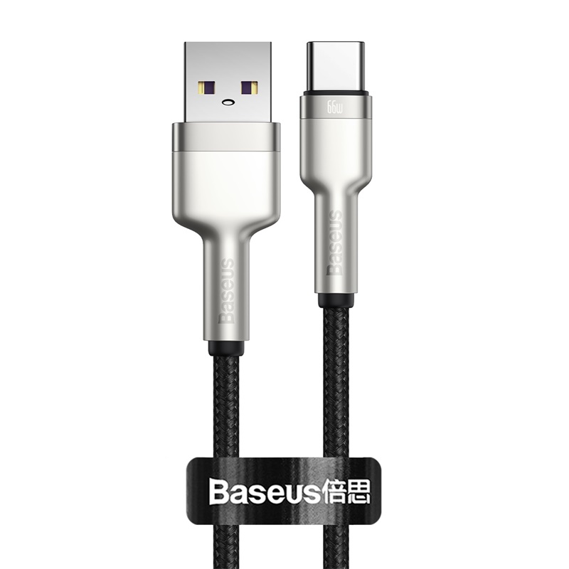 

Кабель USB-USB Type-C, 6А, 25 см, черный, Baseus Cafule Series (CAKF000001)
