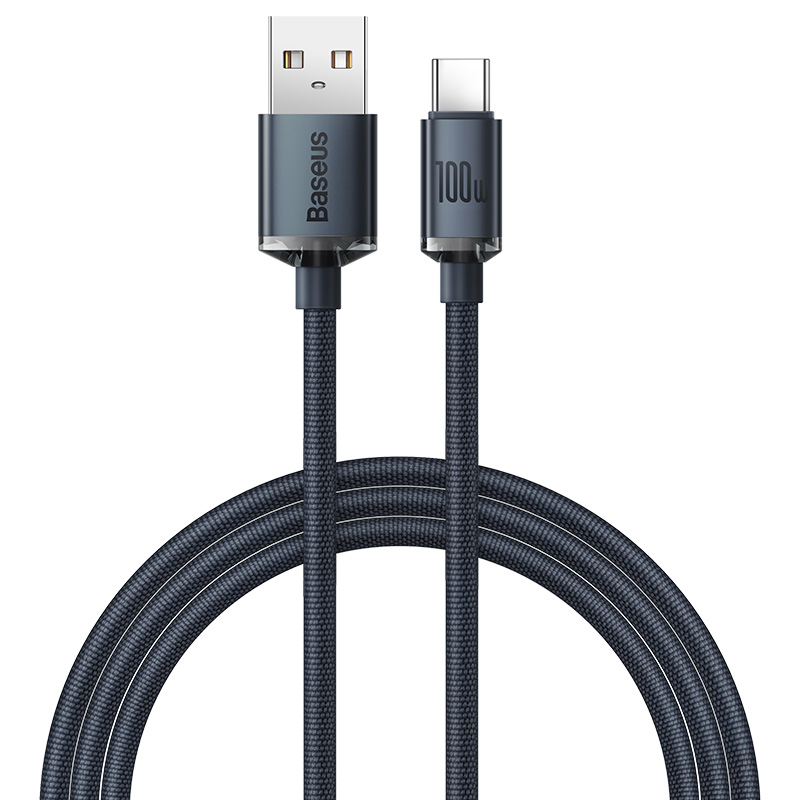 

Кабель USB-USB Type-C, быстрая зарядка, 5А, 1.2 м, черный, Baseus (CAJY000401)
