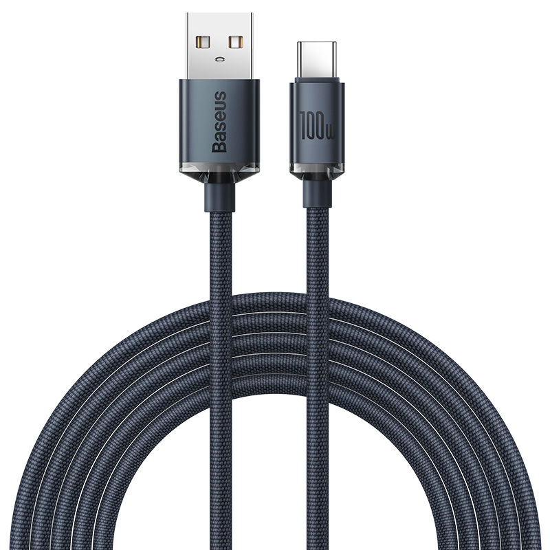 

Кабель USB-USB Type-C, быстрая зарядка, 5А, 2 м, черный, Baseus (CAJY000501)