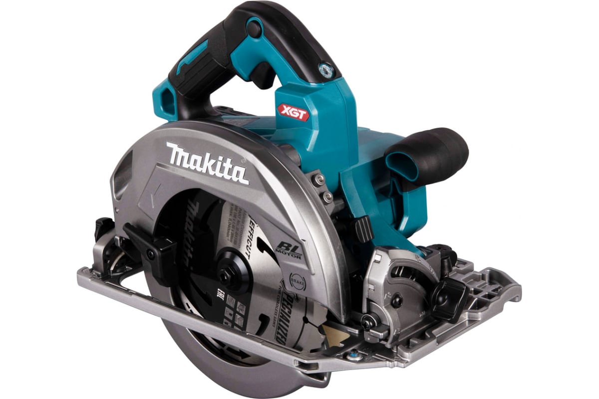 Дисковая пила Makita HS004GZ, 6000 об/мин, диаметр диска 19 см, аккумуляторная 40 В, подсветка, поставляется без аккумуляторов и зарядного устройства (HS004GZ)