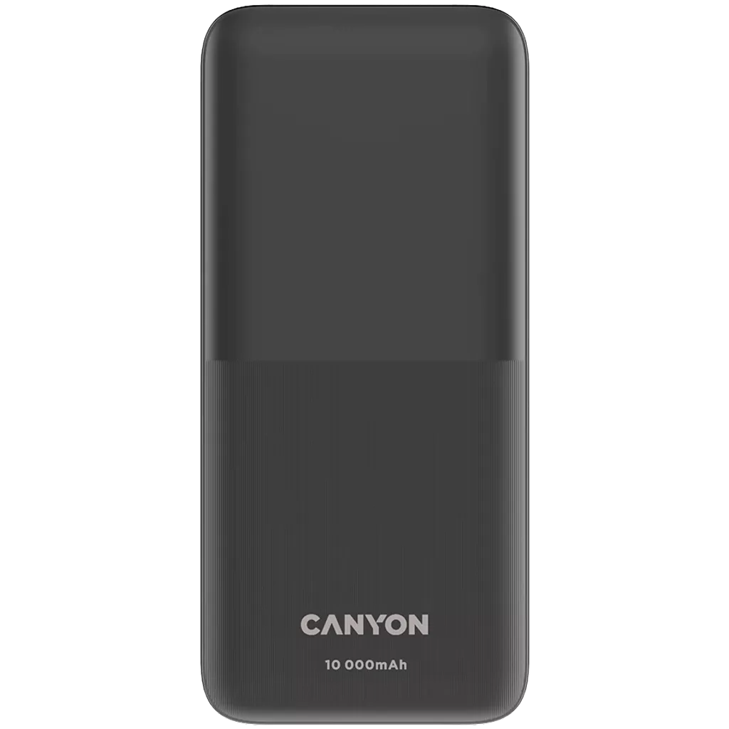

Портативный аккумулятор (Powerbank) Canyon PB-1010, 10 А·ч, 3xUSB, 3А, Type-C, QC, PD, черный (CNE-CPB1010B), PB-1010