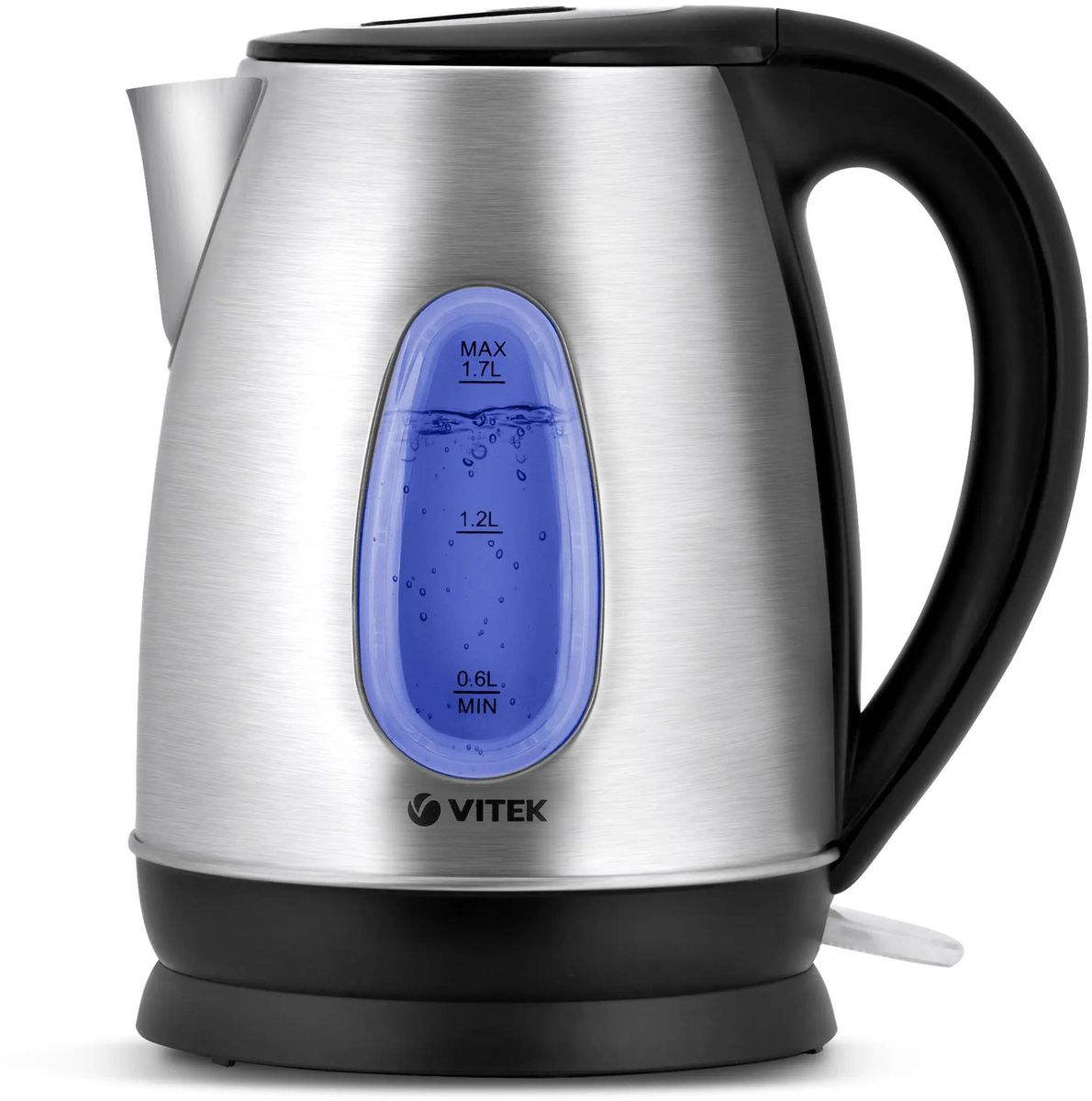 

Чайник электрический VITEK VT-7039 1.8л. 2.2 кВт, пластик/металл, черный/серебристый (7039-VT-01), VT-7039