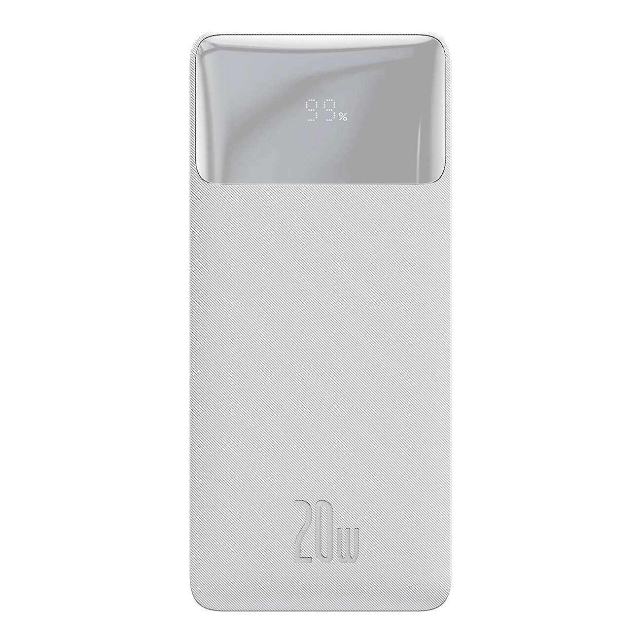 Портативный аккумулятор (Powerbank) BASEUS Bipow Digital Display, 10 А·ч, белый
