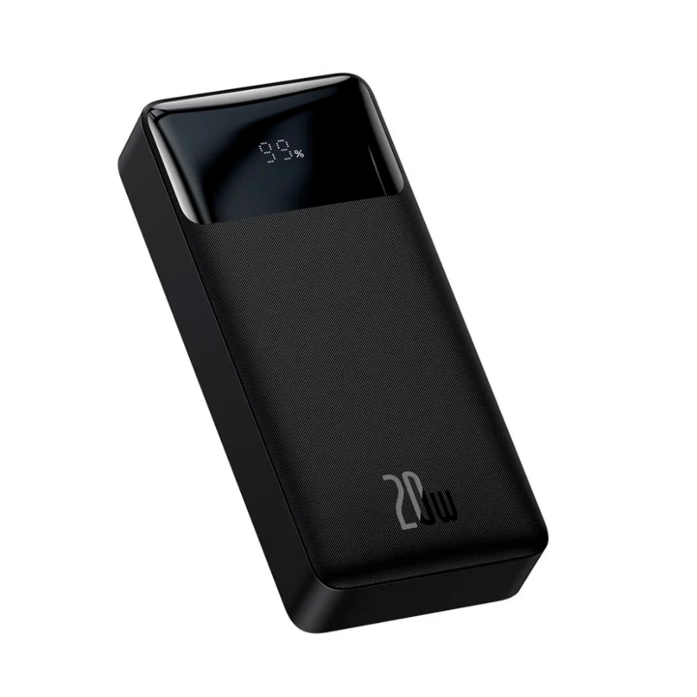 

Портативный аккумулятор (Powerbank) BASEUS Bipow Digital Display, 20000 мА·ч, 4xUSB, 3А, Type-C, QC, PD, черный (PPBD050501), Bipow Digital Display