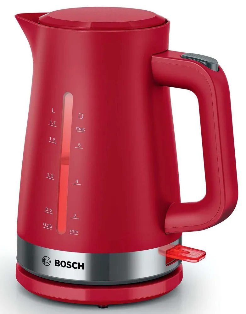 

Чайник электрический Bosch TWK4M224 1.7л. 2.4 кВт, пластик, красный (TWK4M224), TWK4M224