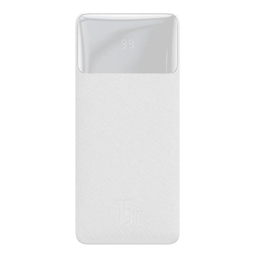 

Портативный аккумулятор (Powerbank) BASEUS Bipow Digital Display, 10000 мА·ч, 4xUSB, 3А, Type-C, QC, PD, белый (PPBD050002), Bipow Digital Display